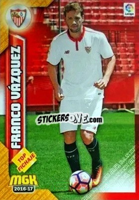Sticker Franco Vázquez - Liga 2016-2017. Megacracks n. 456 - Panini