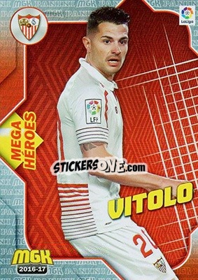 Sticker Vitolo - Liga 2016-2017. Megacracks - Panini