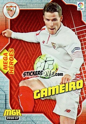 Sticker Gameiro - Liga 2016-2017. Megacracks n. 458 - Panini