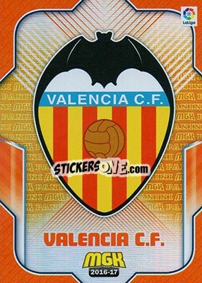 Sticker Escudo Valencia - Liga 2016-2017. Megacracks n. 487 - Panini