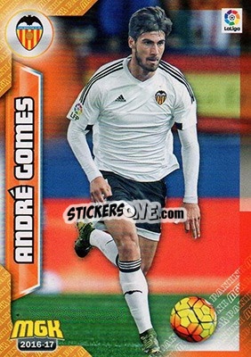 Sticker André Gomes - Liga 2016-2017. Megacracks n. 498 - Panini