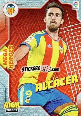 Figurina Alcácer - Liga 2016-2017. Megacracks - Panini