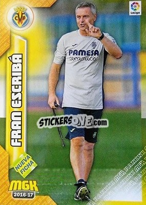 Cromo Fran Escribá - Liga 2016-2017. Megacracks - Panini