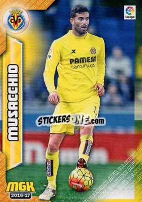Sticker Musacchio - Liga 2016-2017. Megacracks n. 520 - Panini