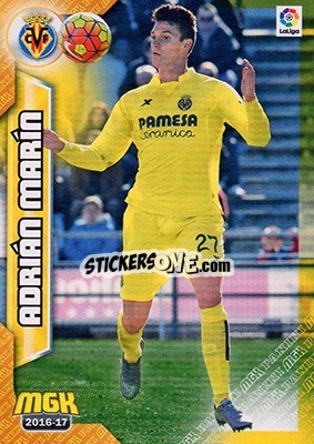 Sticker Adrían Marín - Liga 2016-2017. Megacracks n. 524 - Panini