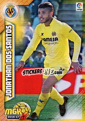 Sticker Jonathan Dos Santos - Liga 2016-2017. Megacracks n. 529 - Panini