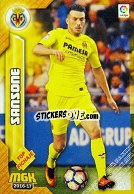 Sticker Nicola Sansone - Liga 2016-2017. Megacracks - Panini