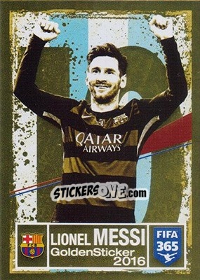 Sticker Lionel Messi (FC Barcelona) - FIFA 365: 2016-2017 n. 3 - Panini