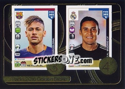 Sticker Neymar Jr. - Keylor Navas - FIFA 365: 2016-2017 n. 9 - Panini