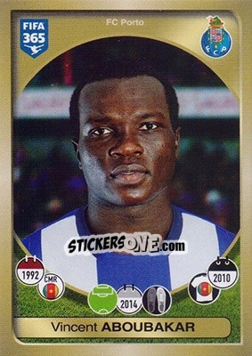 Sticker Vincent Aboubakar - FIFA 365: 2016-2017 n. 31 - Panini