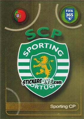 Sticker Sporting CP logo - FIFA 365: 2016-2017 n. 37 - Panini