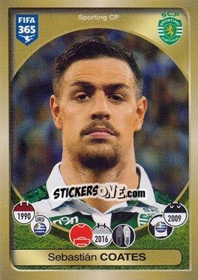 Sticker Sebastián Coates - FIFA 365: 2016-2017 n. 38 - Panini