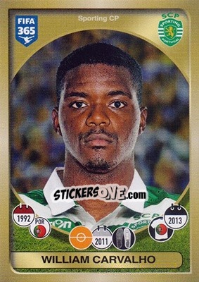 Sticker William Carvalho - FIFA 365: 2016-2017 n. 40 - Panini