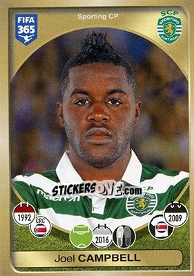 Sticker Joel Campbell - FIFA 365: 2016-2017 n. 45it - Panini