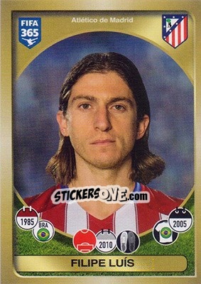Sticker Filipe Luís - FIFA 365: 2016-2017 n. 49 - Panini