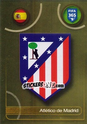 Cromo Atlético de Madrid logo - FIFA 365: 2016-2017 - Panini