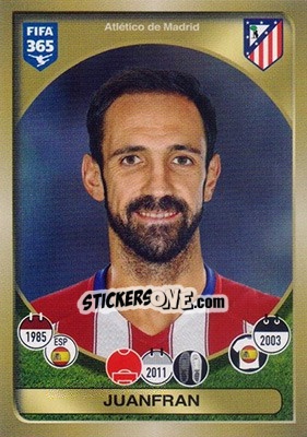 Sticker Juanfran - FIFA 365: 2016-2017 n. 52 - Panini