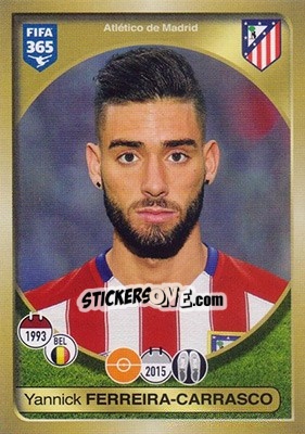 Sticker Yannick Ferreira-Carrasco - FIFA 365: 2016-2017 n. 54 - Panini