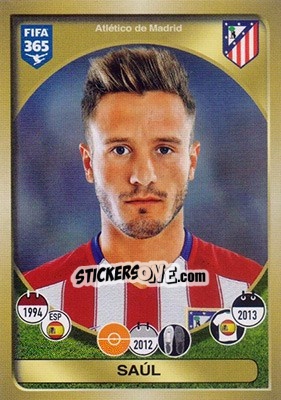 Sticker Saúl - FIFA 365: 2016-2017 - Panini