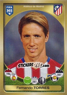 Sticker Fernando Torres - FIFA 365: 2016-2017 - Panini