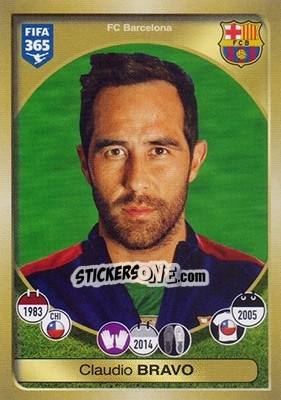 Sticker Claudio Bravo - FIFA 365: 2016-2017 n. 60 - Panini