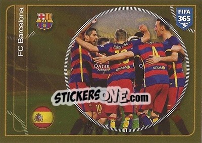 Figurina FC Barcelona team - FIFA 365: 2016-2017 - Panini