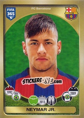 Sticker Neymar Jr. - FIFA 365: 2016-2017 n. 73 - Panini