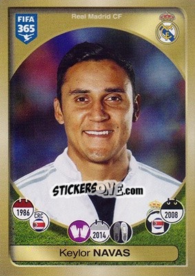 Sticker Keylor Navas - FIFA 365: 2016-2017 n. 74 - Panini