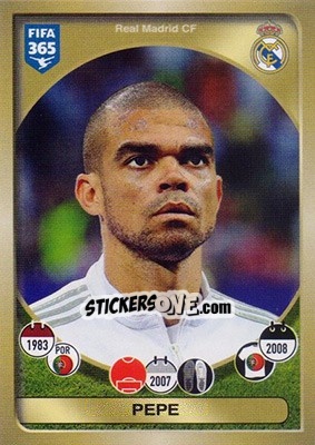 Sticker Pepe - FIFA 365: 2016-2017 n. 77 - Panini