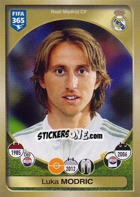 Sticker Luka Modric - FIFA 365: 2016-2017 n. 82 - Panini