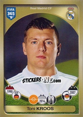 Sticker Toni Kroos - FIFA 365: 2016-2017 n. 83 - Panini