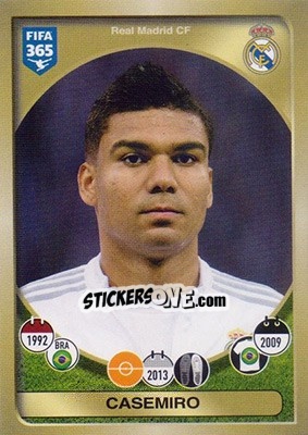 Sticker Casemiro - FIFA 365: 2016-2017 n. 85 - Panini