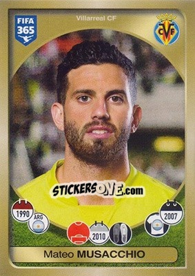 Figurina Mateo Musacchio - FIFA 365: 2016-2017 - Panini