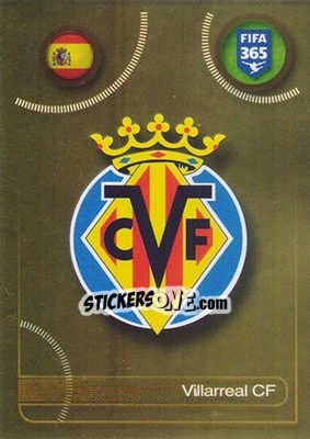 Sticker Villarreal CF logo - FIFA 365: 2016-2017 n. 93 - Panini