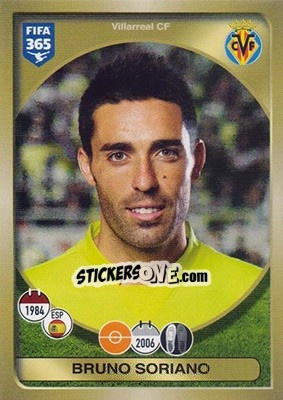 Cromo Bruno Soriano - FIFA 365: 2016-2017 - Panini