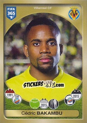 Sticker Cédric Bakambu - FIFA 365: 2016-2017 n. 100 - Panini