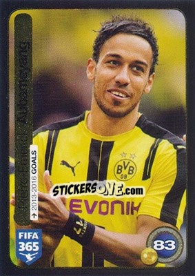 Sticker Pierre-Emerick Aubameyang (Borussia Dortmund) - FIFA 365: 2016-2017 - Panini