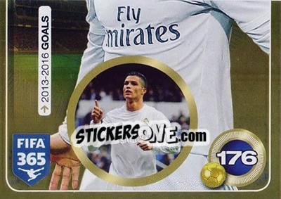 Sticker Cristiano Ronaldo (Real Madrid CF) - FIFA 365: 2016-2017 n. 104 - Panini