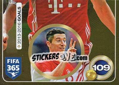 Sticker Robert Lewandowski (FC Bayern München) - FIFA 365: 2016-2017 n. 115 - Panini