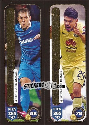 Sticker Artem Dzyuba (FC Zenit) / Oribe Peralta (Club América)