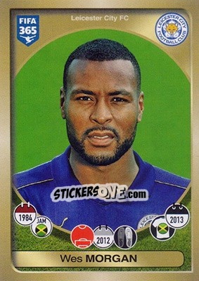 Figurina Wes Morgan - FIFA 365: 2016-2017 - Panini