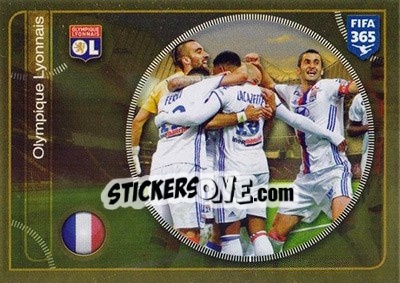 Sticker Olympique Lyonnais team - FIFA 365: 2016-2017 - Panini