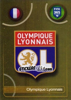 Sticker Olympique Lyonnais logo - FIFA 365: 2016-2017 - Panini