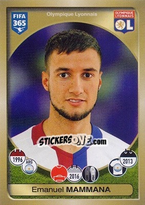 Sticker Emanuel Mammana - FIFA 365: 2016-2017 - Panini