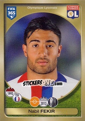 Sticker Nabil Fekir - FIFA 365: 2016-2017 n. 143 - Panini