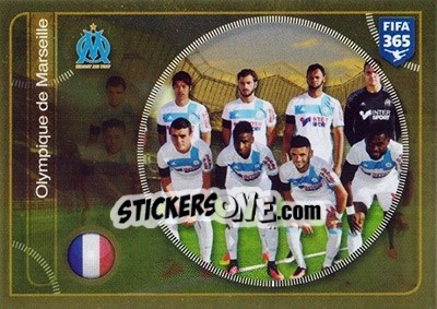 Sticker Olympique de Marseille team - FIFA 365: 2016-2017 - Panini