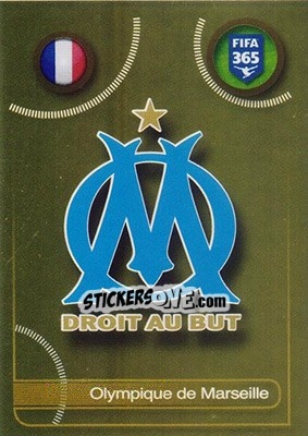 Sticker Olympique de Marseille logo - FIFA 365: 2016-2017 - Panini