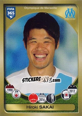 Sticker Hiroki Sakai - FIFA 365: 2016-2017 n. 155 - Panini