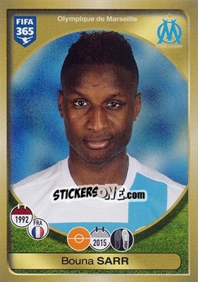 Sticker Bouna Sarr - FIFA 365: 2016-2017 n. 160 - Panini