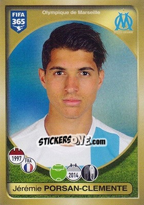 Sticker Jérémie Porsan-Clemente - FIFA 365: 2016-2017 - Panini